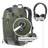 FENGDONG 40L Waterproof Lightweight Hiking,Camping,Travel Backpack for Men Women (green) view 2