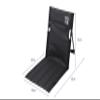 Captain Stag UC-1803 Outdoor Chair, Grand Chair, Field Chair, Width 15.7 x Depth 26.8 x Height 15.4 inches (40 x 68 x 39 cm), Weight Approx. 18.7 oz (530 g), Storage Bag Included, Black, Gracia view 2