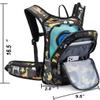 15L Insulated Hydration Backpack Pack with 2L Water Bladder Lightweight Hiking Backpack Bag for Women Men Daypack for Hiking Running Festival Camping Biking (Panda) view 2