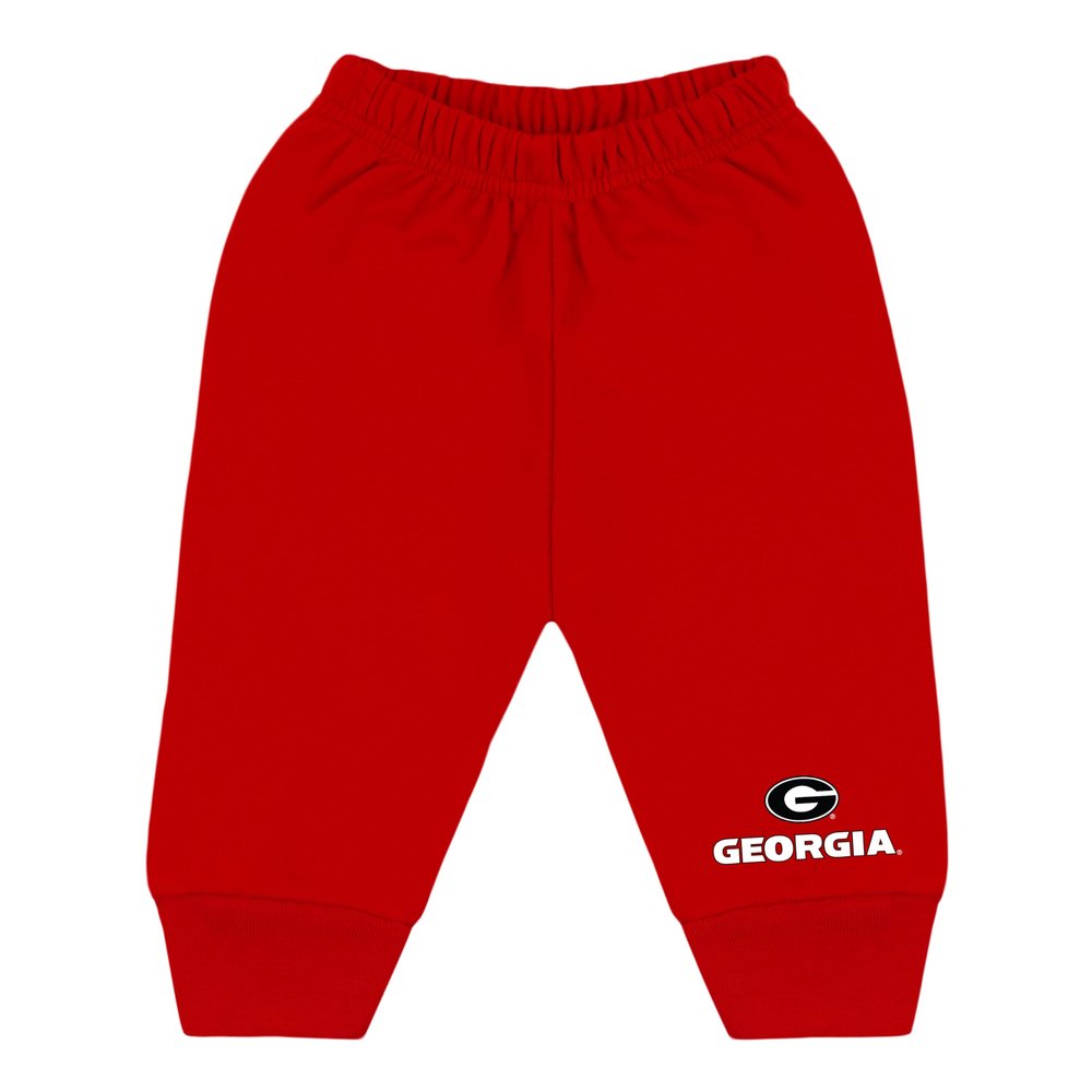 College Baby NCAA Infant Jogger Sweatpants, Georgia Circle G Logo, Red, 24 Months