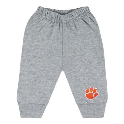 College Baby NCAA Officially Licensed Toddler Jogger Sweatpants, Clemson Logo, Oxford, 4T