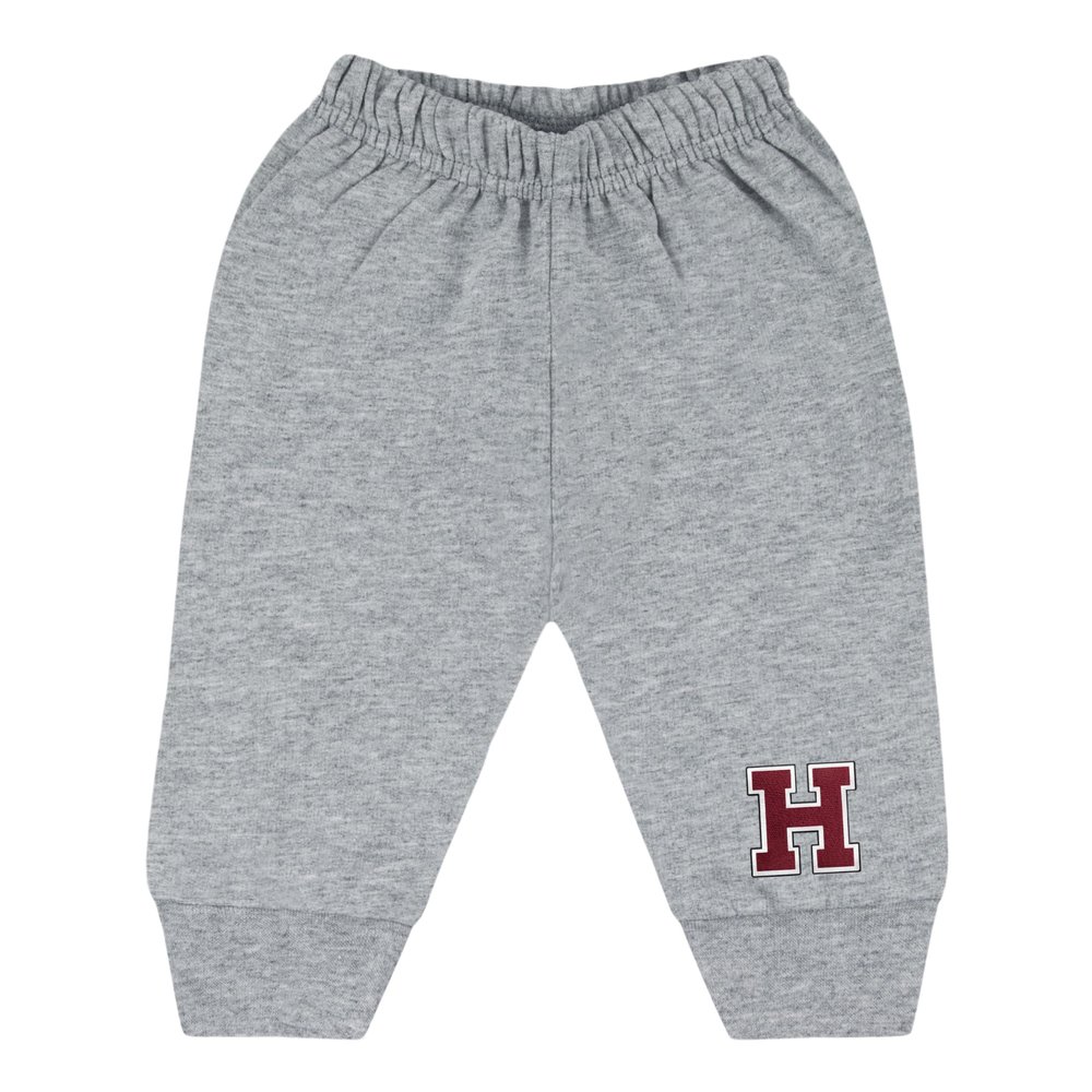 College Baby NCAA Officially Licensed Infant Jogger Sweatpants, Harvard Block H Logo, Oxford, 4T