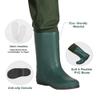 TIDEWE Chest Waders for Kids, Waterproof Youth Waders with Boot Hanger, Lightweight PVC Kids Chest Waders with Boot for Fishing & Hunting (Size 10/11 Big Kid) view 4