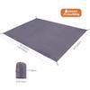 REDCAMP Waterproof Camping Tent Tarp - 95" x116'', 4 in 1 Multifunctional Tent Footprint for Camping, Hiking and Survival Gear, Lightweight and Compact view 2
