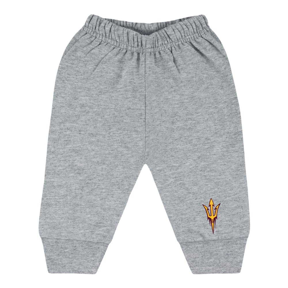 College Baby NCAA Officially Licensed Infant Jogger Sweatpants, Arizona State Pitchfork Logo, Oxford, 2T