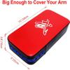 TLBTEK Taekwondo Kick Pad PU Muay Thai Pads MMA Karate Kick Pads Kickboxing Training Pads Martial Arts Punching Pads Leather Strike Curved Kicking Shield (10x15inch (Red)) view 2