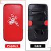 TLBTEK Taekwondo Kick Pad PU Muay Thai Pads MMA Karate Kick Pads Kickboxing Training Pads Martial Arts Punching Pads Leather Strike Curved Kicking Shield (10x15inch (Red)) view 4