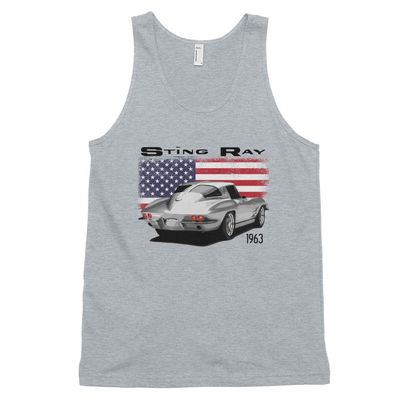 JG Infinite 1963 'Vette Sting Ray Classic Tank top (Unisex) Heather Grey