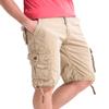 WenVen Men's Big and Tall Cotton Cargo Short, Dark Khaki, 50 view 2