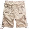 WenVen Men's Big and Tall Cotton Cargo Short, Dark Khaki, 50 view 3
