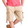 WenVen Men's Big and Tall Cotton Cargo Short, Dark Khaki, 50 view 4