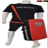 Ring to Cage Strapped-On Muay Thai Side&Low/Leg Kick Pad (Red/Black) view 1