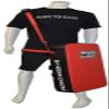 Ring to Cage Strapped-On Muay Thai Side&Low/Leg Kick Pad (Red/Black) view 2