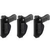 3 Pack Universal IWB OWB Gun Holster for Concealed Carry Weapon Case Inside or Outside The Waistband for Right and Left Hand Draw Fits Subcompact Compact Full Size Pistols view 1