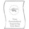 Crown Awards Coach Wave Acrylic Award, 4" H Personalized Coaches Whistle Award, Engraving Included Prime view 1