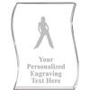 Crown Awards Dancing Wave Acrylic Award, 4" H Personalized Hip Hop Female Award, Engraving Included Prime view 1
