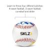 SKLZ Pitch Training Baseball with Finger Placement Markers, White, 1 view 2