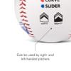 SKLZ Pitch Training Baseball with Finger Placement Markers, White, 1 view 4