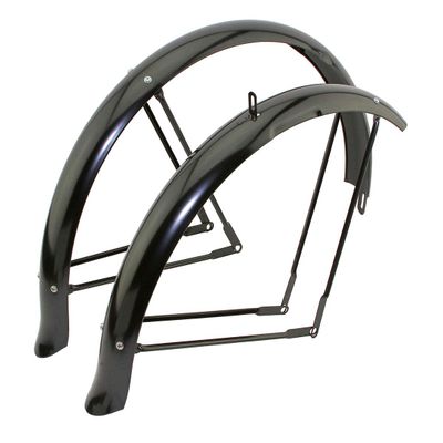 Alta Bicycle 26" Flared Standard Balloon Fender Set, Multiple Colors (Black)