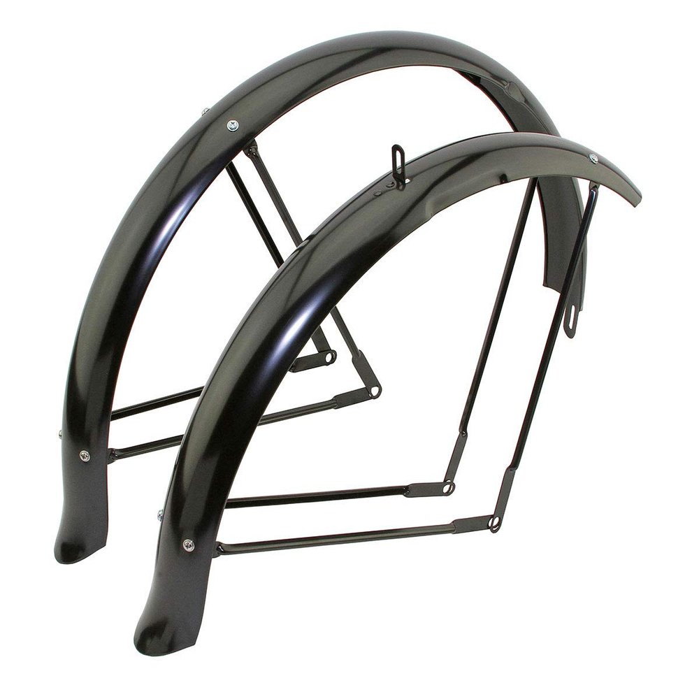 Alta Bicycle 26" Flared Standard Balloon Fender Set, Multiple Colors (Black)