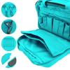 OSAGE RIVER Tactical Range Bag for Handguns and Hunting, Travel Duffel, 18 x 13 x 10 inches, Standard Duty, Teal and Black view 3
