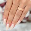 Rinfit Silicone Rings for Women 6mm Wide, 2mm Thick - Rubber Wedding Bands Women - 4Love Collection Patented Design - White Lavender Women, Size 7 view 4