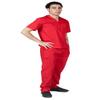 Natural Uniforms Comfortable Fit Men's Workwear Uniform 8 Pocket Top and Pant Set (5X-Large, Red) view 1