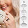 Rinfit Silicone Rings for Women 6mm Wide, 2mm Thick - Rubber Wedding Bands Women - 4Love Collection Patented Design - White Lavender Women, Size 5 view 3