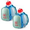 NGN Sport - Running Water Bottle Handheld | Hydration Bottle & Pack with Zippered Pocket - 10 oz (Parrotfish Blue, 10 oz (2-Pack)) view 1