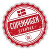 888 Graphics Copenhagen City Denmark Flag Grunge Travel Golf Hat Clip with Magnetic Ball Marker view 2