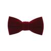 Mens Velvet Bow Tie Solid Color Formal Tuxedo Banquet Bowtie Pre-Tied Bow Tie view 1