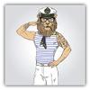 888 Graphics Lion Fashion Sailor Golf Hat Clip with Magnetic Ball Marker view 2