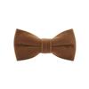 Mens Velvet Bow Tie Solid Color Formal Tuxedo Banquet Bowtie Pre-Tied Bow Tie view 1