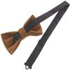 Mens Velvet Bow Tie Solid Color Formal Tuxedo Banquet Bowtie Pre-Tied Bow Tie view 2