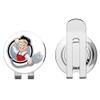 888 Graphics Electrician Funny Cartoon Guy Golf Hat Clip with Magnetic Ball Marker view 1