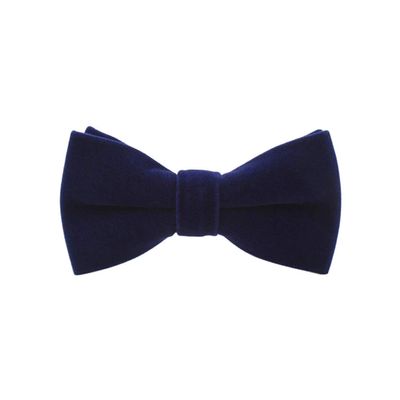 Mens Velvet Bow Tie Solid Color Formal Tuxedo Banquet Bowtie Pre-Tied Bow Tie
