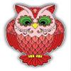 888 Graphics Cheerful Owl Golf Hat Clip with Magnetic Ball Marker view 2