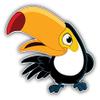 888 Graphics Funny Parrot Cartoon Golf Hat Clip with Magnetic Ball Marker view 2