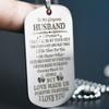 Abitoncc Valentine's Day Gift To My Wife Husband Couple Lettering Necklace Stainless Steel Engraved Dog Tag Pendant I Love You Necklace Jewelry Birthday Gift view 3