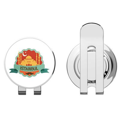 888 Graphics Istanbul Turkey World City Travel Label Badge Golf Hat Clip with Magnetic Ball Marker