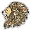 888 Graphics Cheerful Lion Head Golf Hat Clip with Magnetic Ball Marker view 2