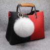 jweemax 12cm DIY Faux Pompom, Women Fur Pompoms Keyring for Car Key Ring Handbag Bag Accessories view 2