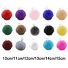 jweemax 12cm DIY Faux Pompom, Women Fur Pompoms Keyring for Car Key Ring Handbag Bag Accessories view 3