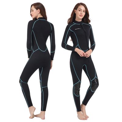 Seaskin Mens 3mm Shorty Wetsuit Womens, Full Body Diving Suit Front Zip Wetsuit for Diving Snorkeling Surfing Swimming Large