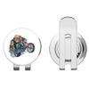 888 Graphics Cartoon Funny Bike Rider Smoke Golf Hat Clip with Magnetic Ball Marker view 1