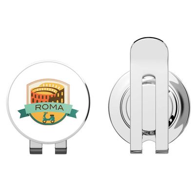 888 Graphics Roma Italy World City Travel Label Badge Golf Hat Clip with Magnetic Ball Marker
