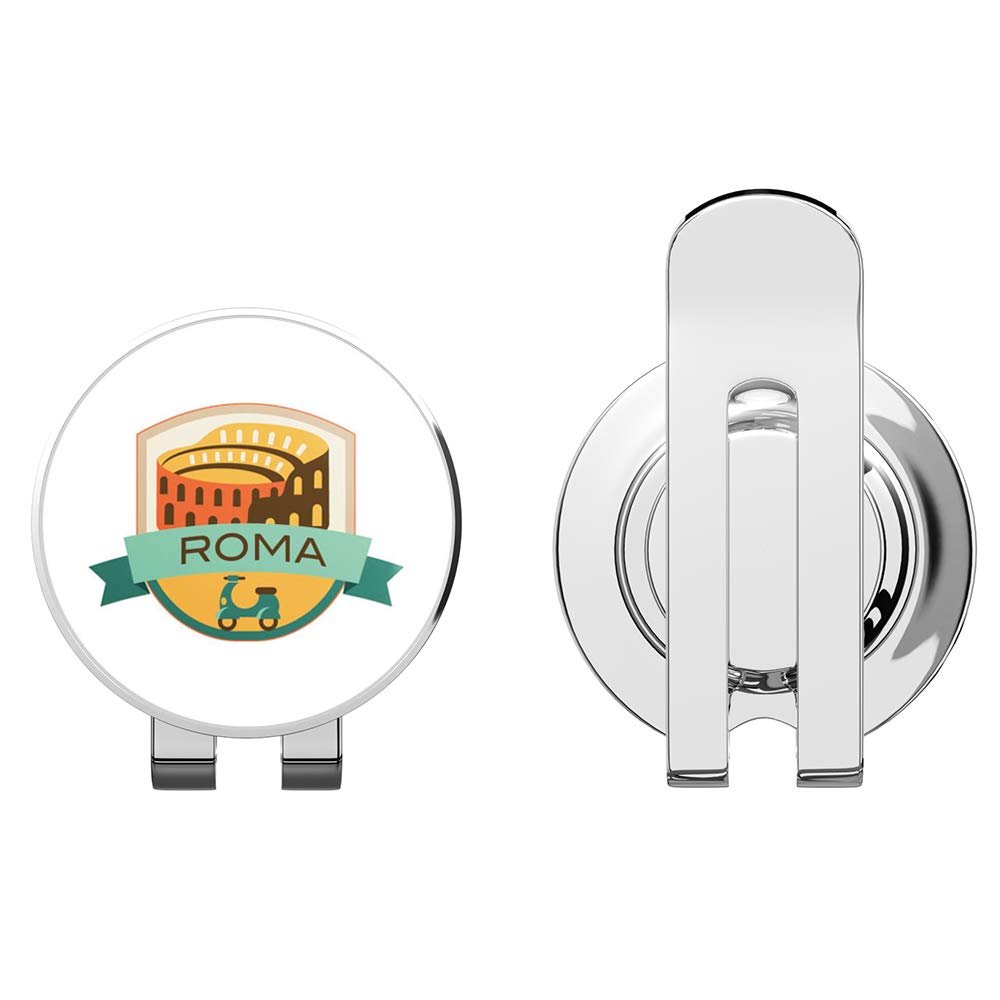 888 Graphics Roma Italy World City Travel Label Badge Golf Hat Clip with Magnetic Ball Marker