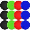 Coopay 12 Pieces Home Air Hockey Pucks 2.5 Inch Heavy Replacement Pucks for Game Tables Equipment Accessories, 12 Grams (Red, Black, Blue, Green) view 1
