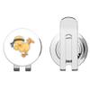 888 Graphics Chick Karate Kick Cartoon Golf Hat Clip with Magnetic Ball Marker view 2