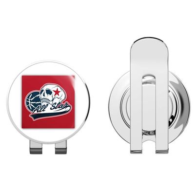888 Graphics All Star Basketball Skull Sport Golf Hat Clip with Magnetic Ball Marker
